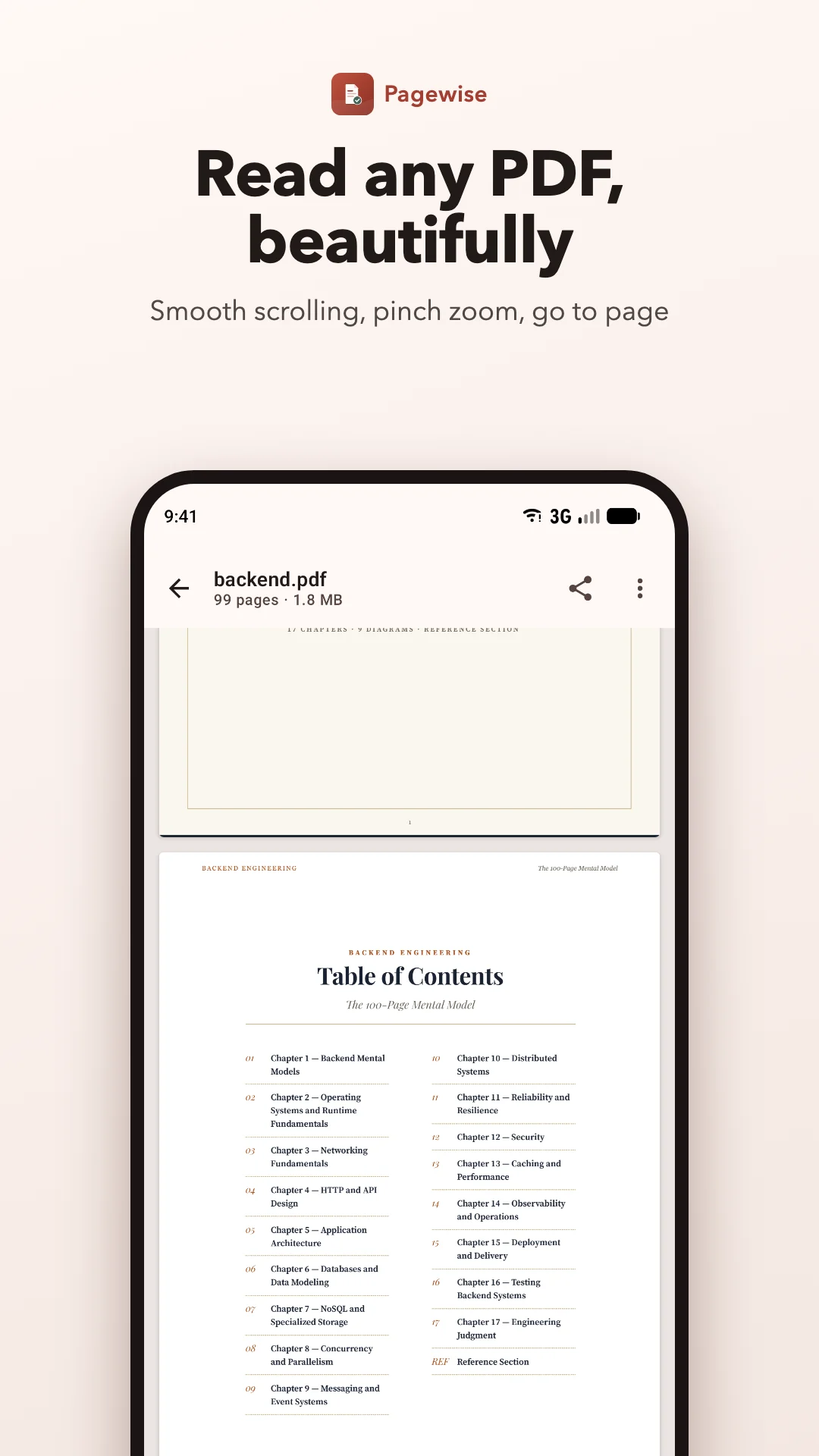 Pagewise screenshot: Read any PDF